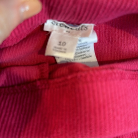 Christmas red crewcuts corduroy leggings, size 10 - Picture 3 of 5